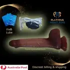 Thrusting Vibrator Realistic Dildo 6 in insertable (Intermediate 1.8 in girth)