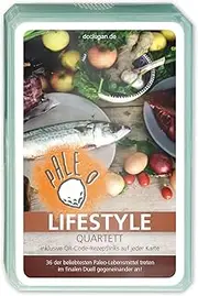 Paleo Lifestyle Quartett (Quartettspiel): 36 der beliebtesten Paleo-Lebensmittel treten im finalen Duell gegeneinander an! Inklusive QR Code Rezeptklicks auf jeder Karte