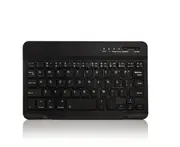 Universal 7 InchUltra-thin Mini Rechargeable Wireless Bluetooth Keyboard Compatible with Three Systems-Black