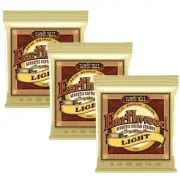 Ernie Ball Acoustic Guitar Strings Earthwood Light 80/20 P02004 3 Pack 11-52