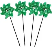 GAROZATION 4pcs Garden Windmills Outdoor Bird Repelling Pinwheels Lightweight Decorative Wind Spinners for Durable Design for Lawn and Patio Decor