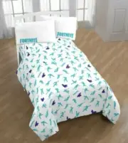 Fortnite Boogie Llama Bedding 4 Piece Sheet Set Full Size Boys/Girls Gaming NEW
