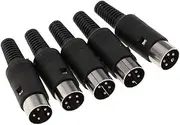DIN Mini Pin Male Plug Audio Jack Connector for Keyboard/Mouse DIY 4 Pin