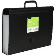 J.Burrows Recycled Foolscap Expanding File 26 Pockets Black