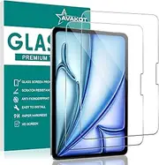 [AVAKOT] 2 Pack Screen Protector for iPad Air 11 M3 2025/ iPad Air 11 Inch M2 2024, Tempered Glass Film for iPad Air 6th Generation Model M2, Anti-Scratch Screen Protector for iPad Air 6 Gen 11" 2024