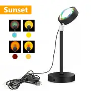 LED Sunset Projection Lamp Modern Remote Control Romantic Night Light Decor