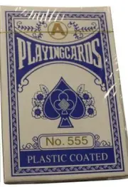 Polish Plastic Coated Poker Playing Cards Hysterical Goofy Graphics BLUE Deck