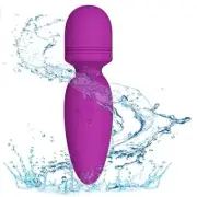 Mini Wand Massager, Quiet Portable Silicone Massager for Neck, Shoulder & Back