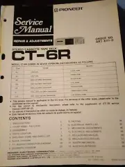 Pioneer CT-6R ART-671-0 CT-6R ARP-2770Service Manual Cassette Tape Deck Original