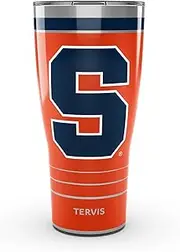 Tervis Traveler Syracuse Orange - MVP Triple Walled Insulated Tumbler Travel Cup Keeps Drinks Cold & Hot, 30oz, Stainless Steel