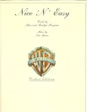 BERGMAN/SPENCE "NICE 'N' EASY" SHEET MUSIC-PIANO/VOCAL/GUITAR/CHORDS-DELUXE-NEW