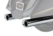 Cobra 4" Chrome Slip-On Mufflers w/Chrome Tri-Flo Tip (1218)