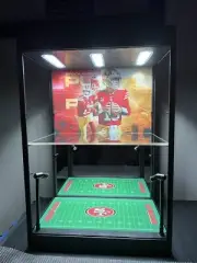 Brock Purdy Custom LED Mini Helmet Display Case - San Francisco 49ers