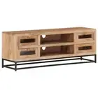 TV Cabinet Solid Acacia Wood Entertainment Center Display Rack Stand Furniture