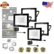Ultra Bright 11000LM LED Floodlights - 4-Pack, Waterproof Outdoor Lights
