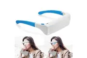Light Therapy Glasses with Travel Case, Blue Light Therapy Wearable UV-Free Happy Lamp, Natural Relief for Good Sleep, Happy Mood, Boost Energy and Jet Lag