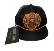 Harley-Davidson 120th Anniversary Men's Racing Flag Eagle Black Snapback Hat Cap