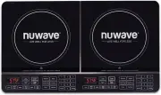 Nuwave Double Induction Cooktop Powerful 1800W 2 Large 8” Heating Black
