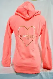 Victorias Secret Supermodel Essentials Foil BLING Hoodie Paris New York NWT S