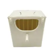 Plastic Bird Breeding Box Parakeet Nesting Box Cage Hanging Bird with Perch