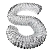 4Inch Ventilator Pipe 100Mm Pvc Aluminum Tube Air Ventilation Pipe Hose Flexible Exhaust Duct 3/2M Air System Vent Bathroom Silver