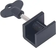 Window Locks, Adjustable 10 Sets Single Hole Good Compatibility Aluminum Alloy Sliding Window Lock Easy to Install and Remove Sturdy Structure Security Locks for Home, Office
