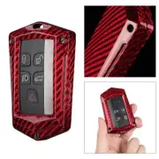 Carbon Fiber Key Fob Case Cover Shell For Land Rover Range Rover XF Jaguar XE