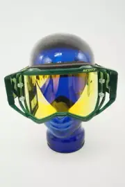 NEW! Scott Prospect Motocross Goggles Green/Yellow w/ Yellow Chrome Works Lens