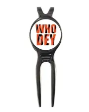 Cincinnati Football Who Dey Golf Ball Marker + Divot Tool