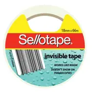 Sellotape Clear Invisible Tape (18mmx66m)