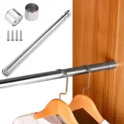 Wardrobe Rail Extendable Clothing Hanging Rail 56Cm 100Cm Stainless Steel Cloth