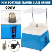 Portable Mini Stained Glass Grinder Diamond Automatic Art Grinding Tool AU Plug