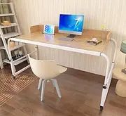 Hospital Table Over Bed for Home use Swivel,Over The Bed Table with Wheels,Adjustable Height Table,Hospital Bed Table,Chair cart,Laptop Desk for Bed,Recliner Table,Perfect for Hospital Families