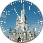 Disney Castle Frameless Borderless Wall Clock Nice For Gifts or Decor W300
