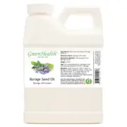 Borage Seed Carrier Oil - 16 fl oz - White Plastic Jug w/ Cap - GreenHealth