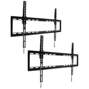 2x Up to 70" TV Wall Mount Tilt Slim Bracket LCD Flat Screen VESA Steel UL RoHS