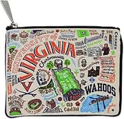 Catstudio University of Virginia Zip Pouch | Use as Wallet, Clutch, Handbag or Makeup Bag