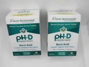 Two- pH-D Feminine Health -Boric Acid - Instant Vaginal Odor Rinse -3oz Bottles