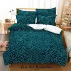 3D Dots Lines Geometry Pattern Quilt Cover Set Bedding Sets Pillowcases Queen 2