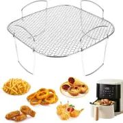 Stainless Steel Mesh Oven Grilling Self Rust-proof Air Fry Basket Home