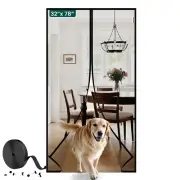 Magnetic Screen Door Mesh with Super Strong Magnets Fit Door Size 32" X 78", ...
