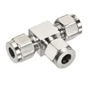 Quick Connect Air Line Compression Fitting (Silver, 8mm OD Tube)