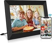 FRAMEO WiFi Digital Photo Frame 10.1 Inch HD IPS Touch Screen, 16GB Storage, Auto-Rotate, Wall Mountable, Easy Setup to Share Photos & Videos via Free App from Anywhere