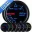 52mm GlowShift Black 7 Color BAR Mechanical Boost / Vacuum Gauge - GS-C701-BAR