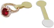 BEBEMOKO 100 Sheets Paper Jewelry Price Labels Square Adhesive Marking Tags for Jewelry Clothing and Crafts Blank Display Tags for Easy Pricing and Stock Management