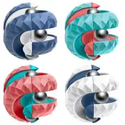 Diamond Pattern Ball Track Gyro Magic Gyroscope Toy Stress Relief Toy Fingertip