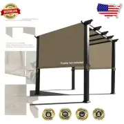 Easy Install Waterproof Pergola Cover - Universal 14' x 8' Canopy Muddy Water