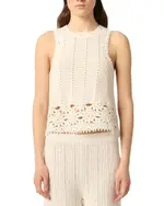 Maje Crochet Vest Top
