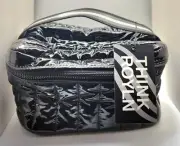 Think Roylin NWT Black Quilted Make Up Case Travel Toiletry Bag