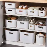 【加厚】日式收納盒 整理雜物置物筐 儲物箱 廚房塑膠收納盒 收納櫃 多功能抽屜分隔收納盒